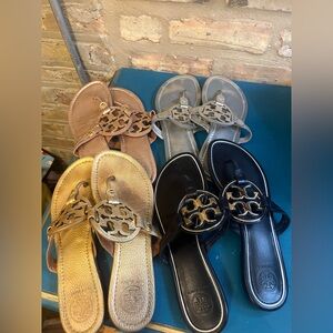 4 Pairs of Tory Burch Sandals Bundle